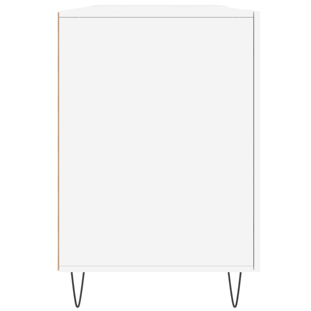 Desk, white, 140x50x75 cm, composite wood