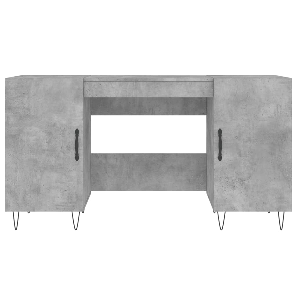 Desk, concrete gray, 140x50x75 cm, composite wood