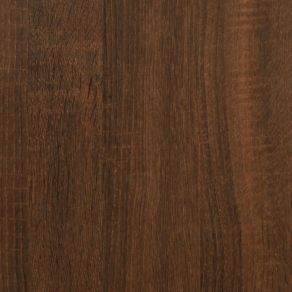 Desk, brown oak, 140x50x75 cm, composite wood