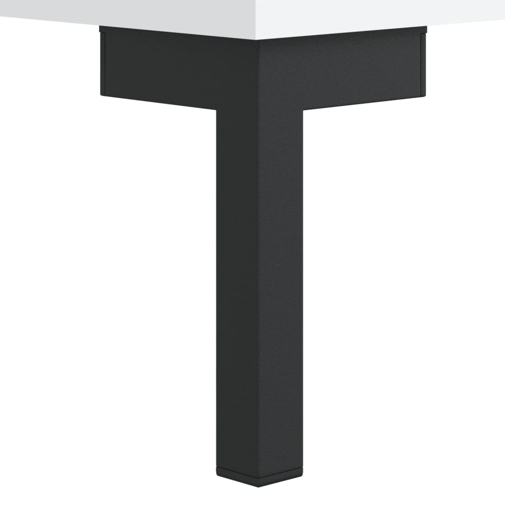 Desk, white, 140x50x75 cm, composite wood
