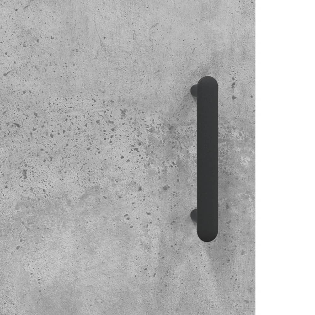 Desk, concrete gray, 140x50x75 cm, composite wood