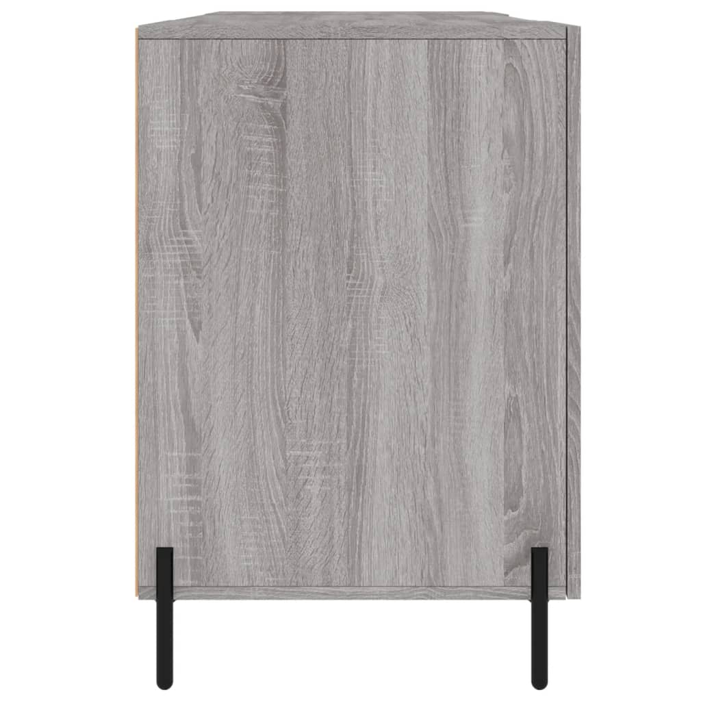 Desk, sonoma grey, 140x50x75 cm, composite wood