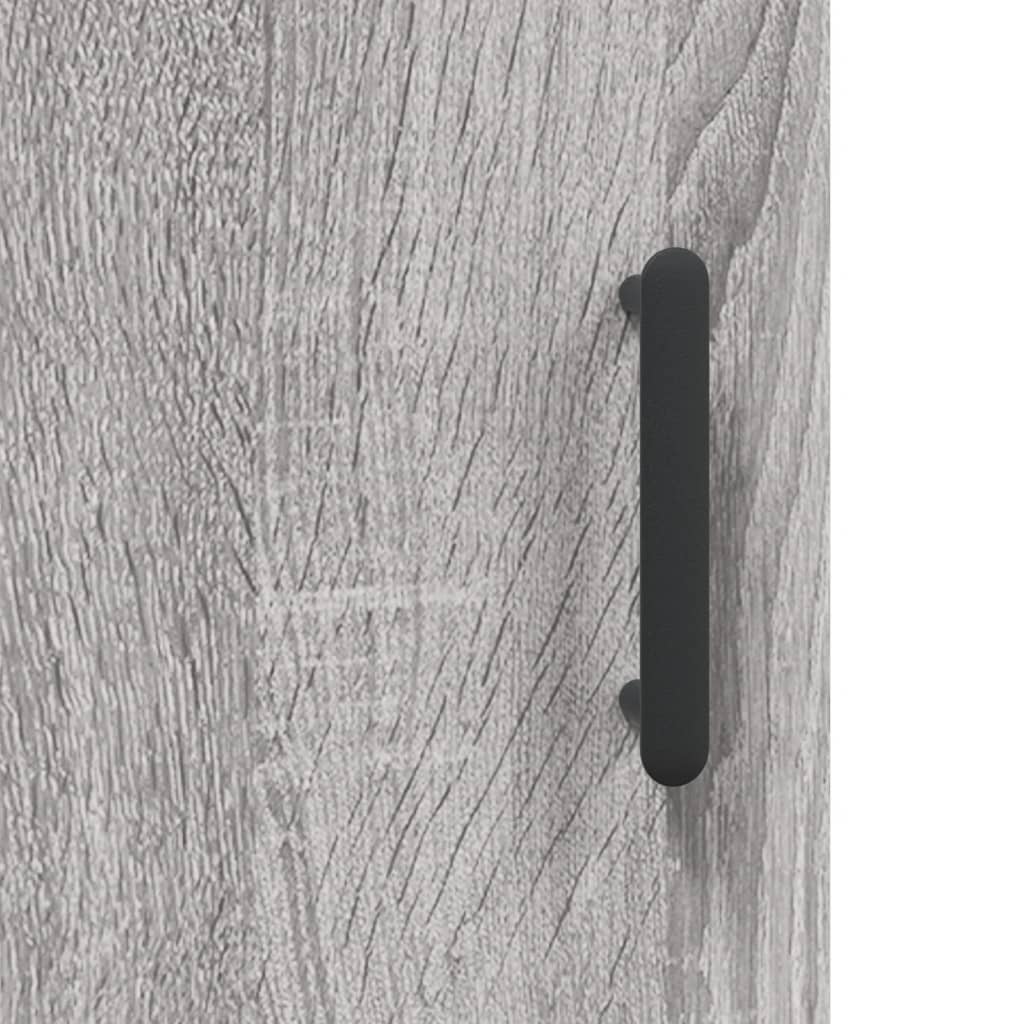 Desk, sonoma grey, 140x50x75 cm, composite wood