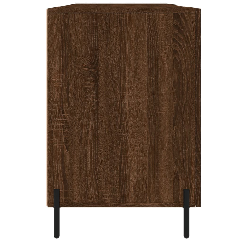 Desk, brown oak, 140x50x75 cm, composite wood