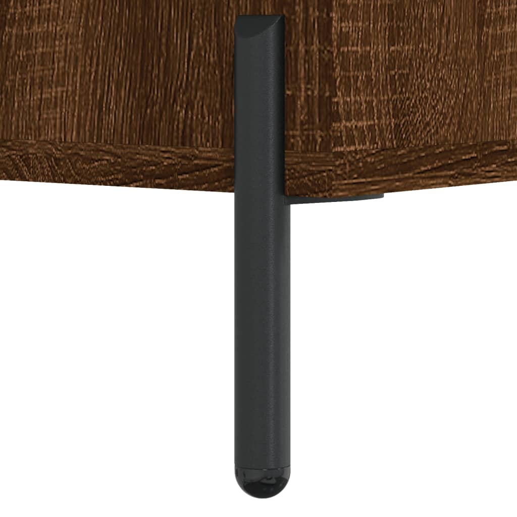 Desk, brown oak, 140x50x75 cm, composite wood