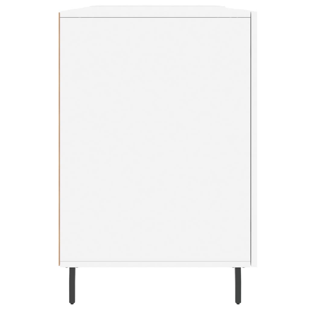 Desk, white, 140x50x75 cm, composite wood