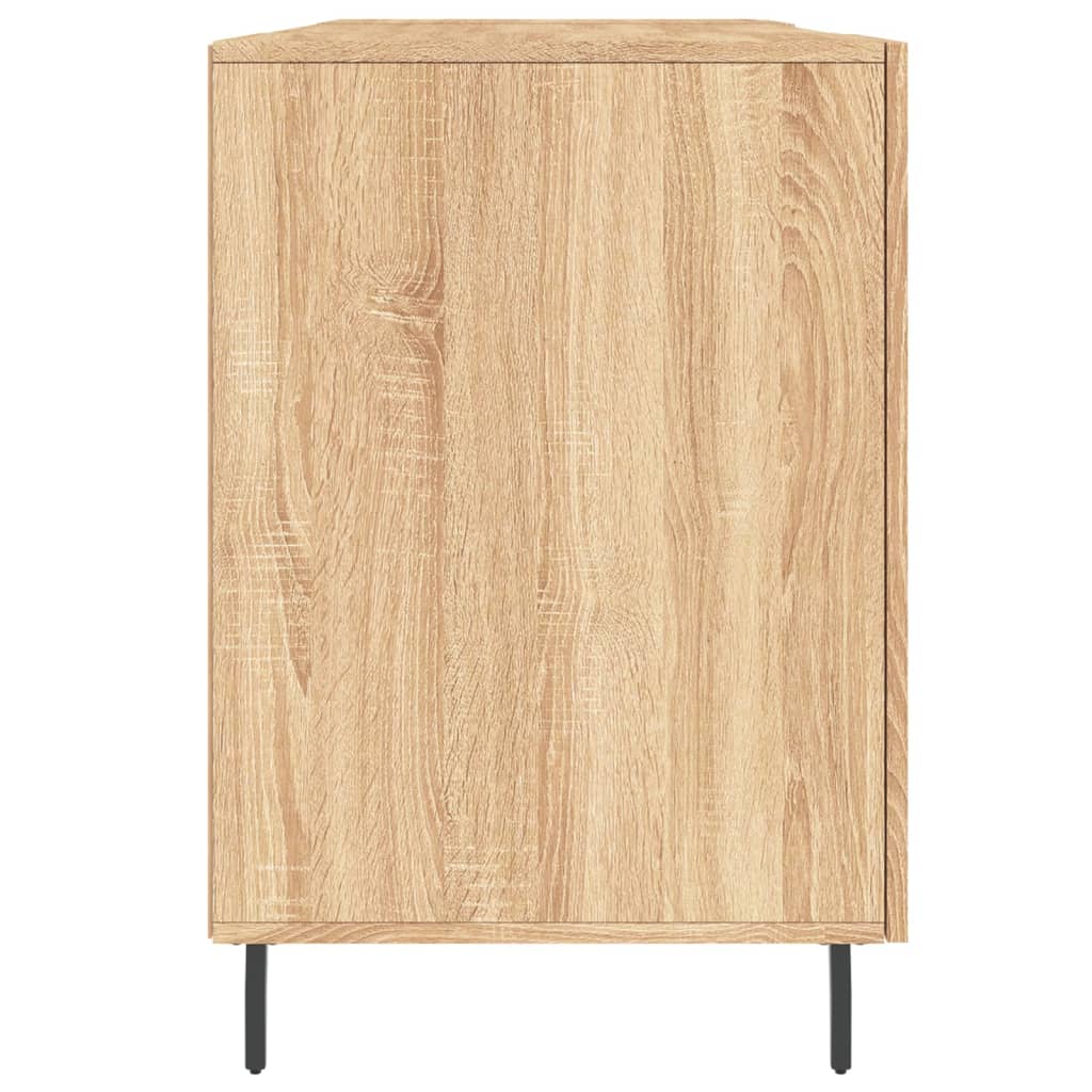 Desk, sonoma oak, 140x50x75 cm, composite wood