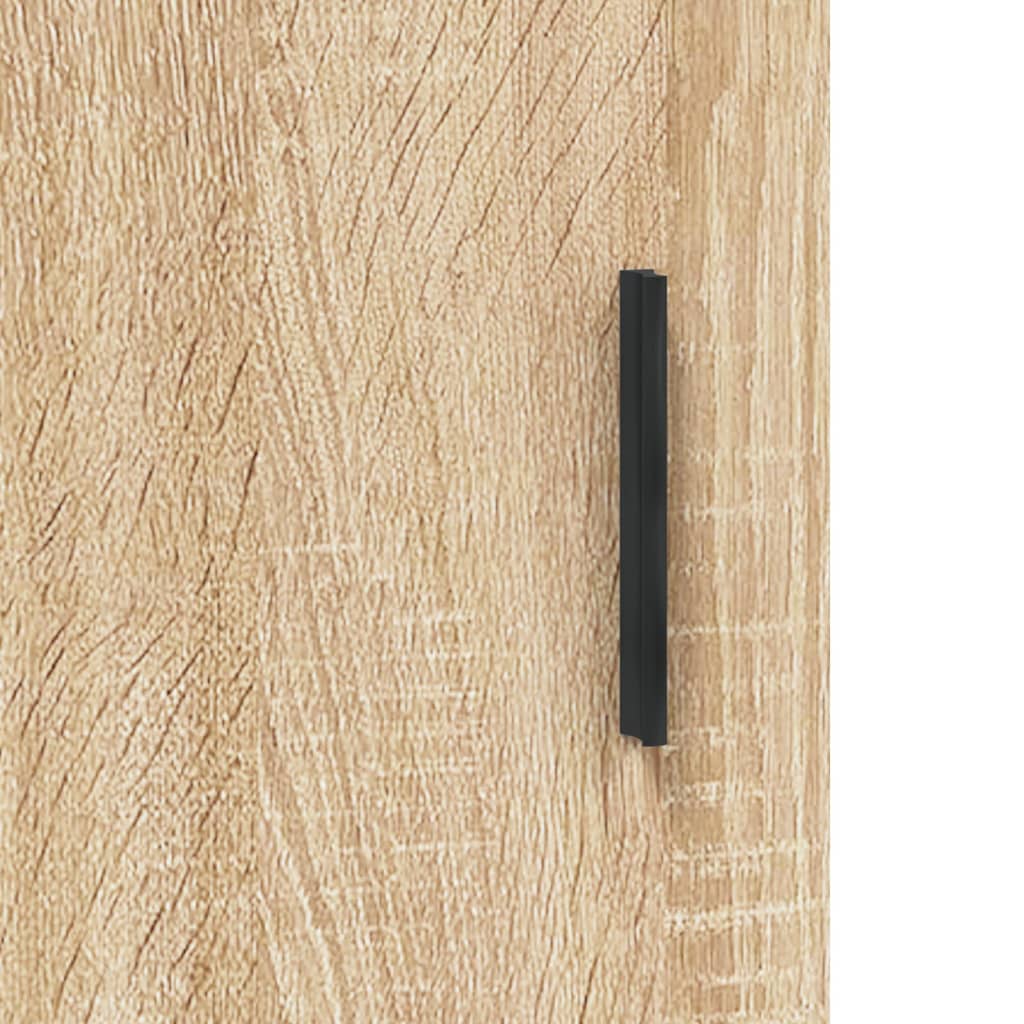 Desk, sonoma oak, 140x50x75 cm, composite wood