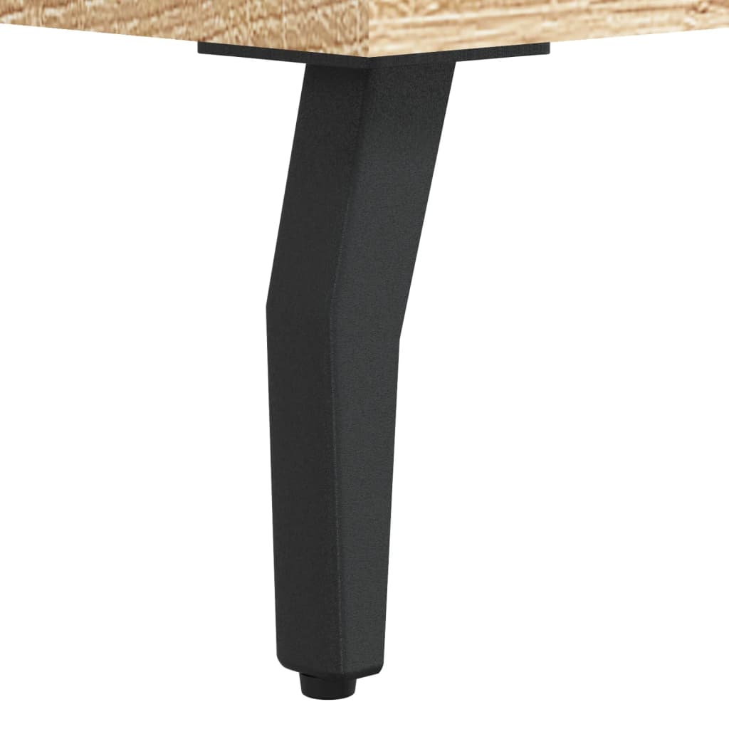 Desk, sonoma oak, 140x50x75 cm, composite wood