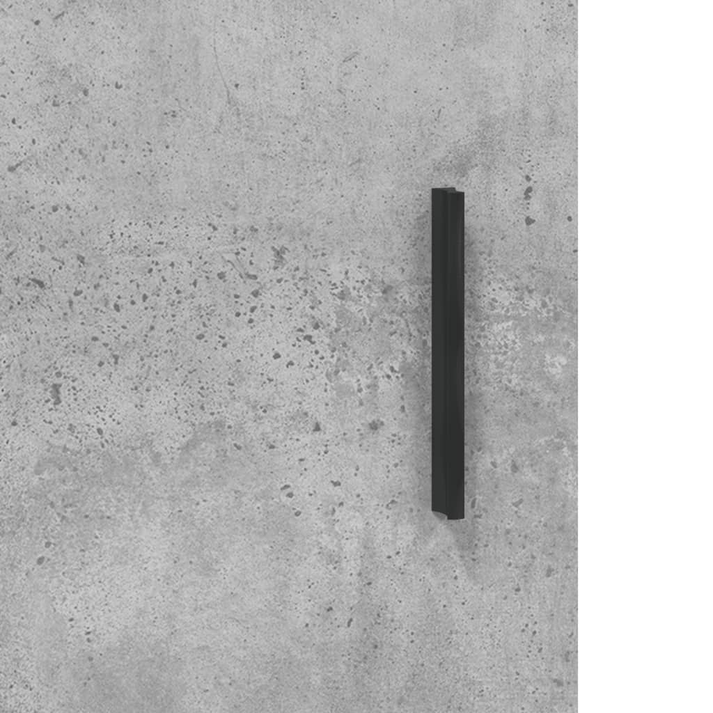 Desk, concrete gray, 140x50x75 cm, composite wood
