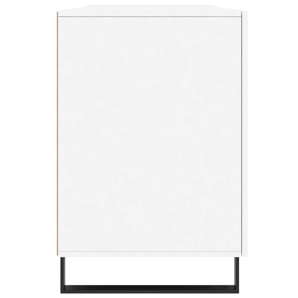 Desk, white, 140x50x75 cm, processed wood