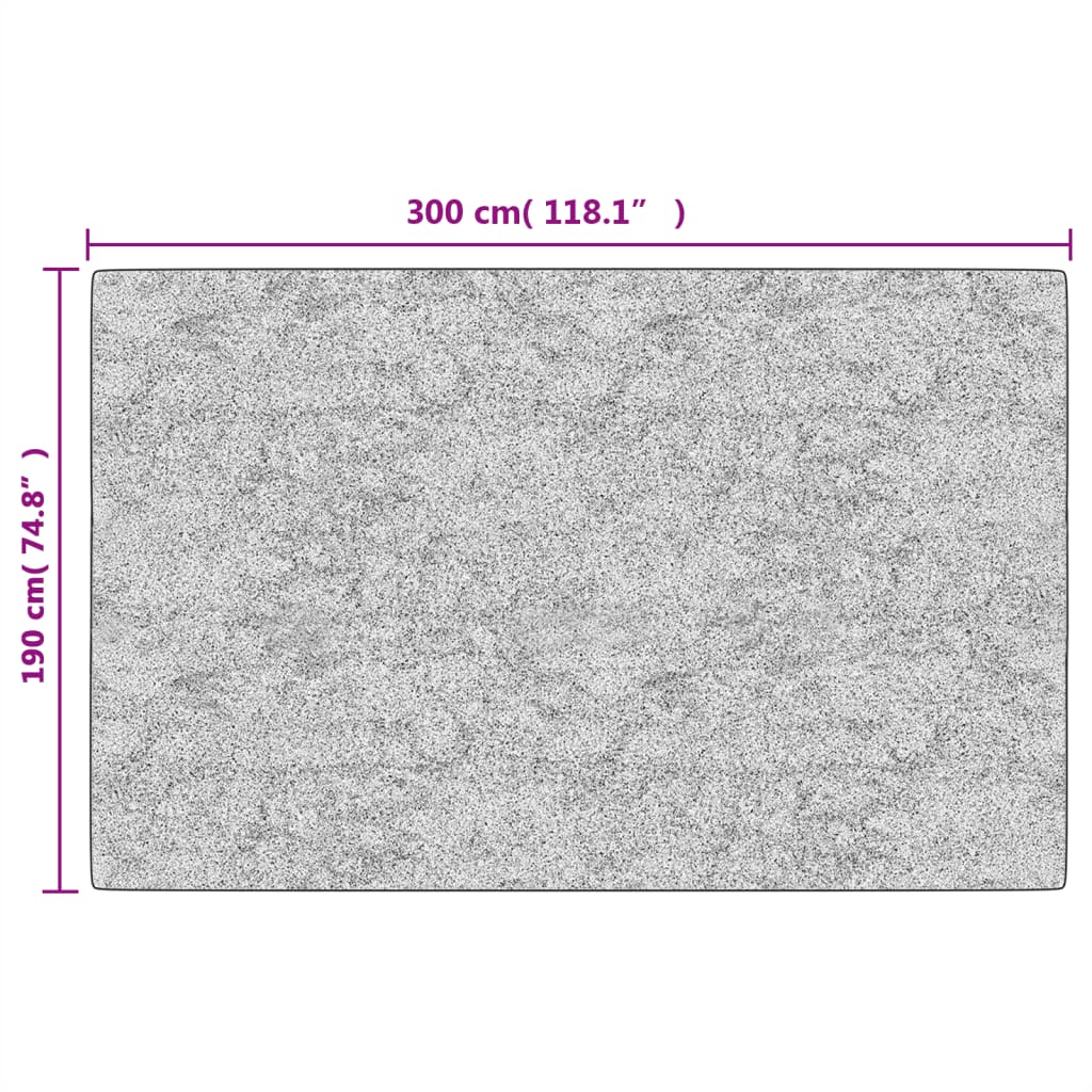 Washable carpet, multicolored, 190x300 cm, anti-slip