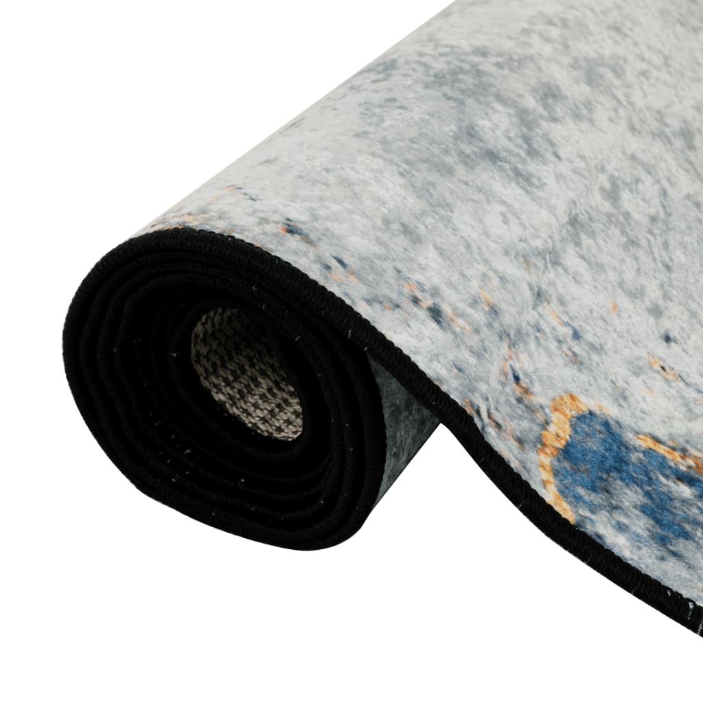 Covor lavabil anti-alunecare, multicolor, 120x180 cm