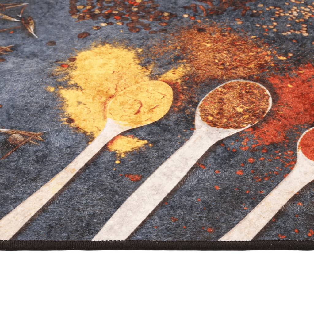 Covor bucătărie, multicolor, 60x180 cm, lavabil, anti-alunecare