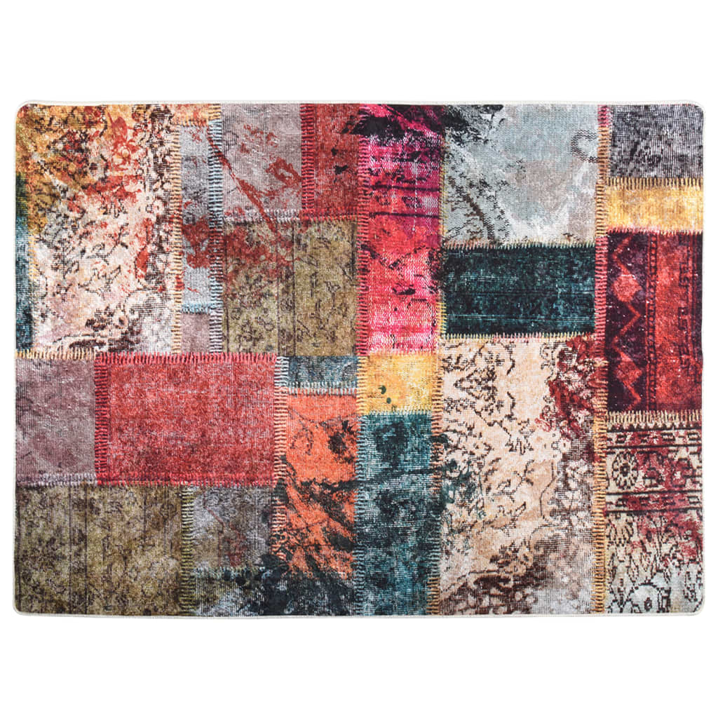 Covor lavabil, multicolor, 400x300 cm, anti-alunecare
