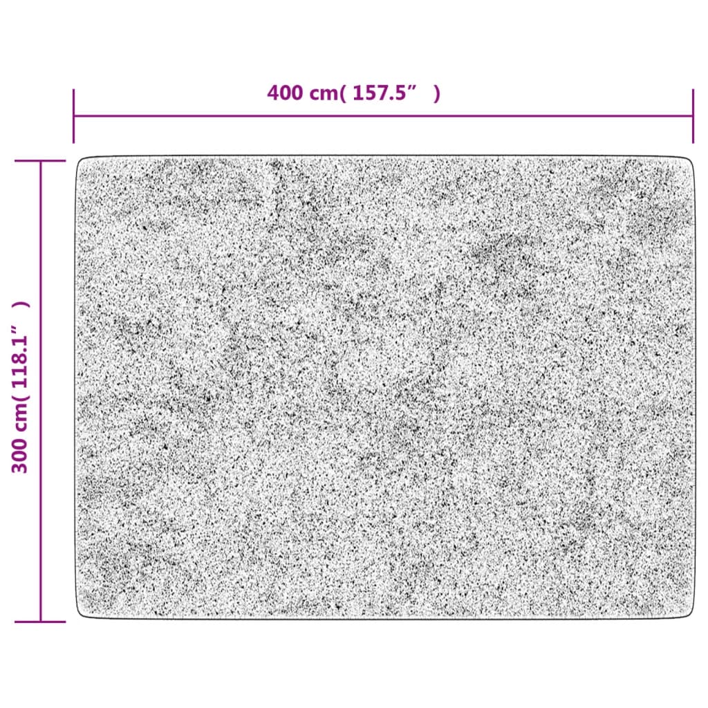 Covor lavabil, multicolor, 400x300 cm, anti-alunecare