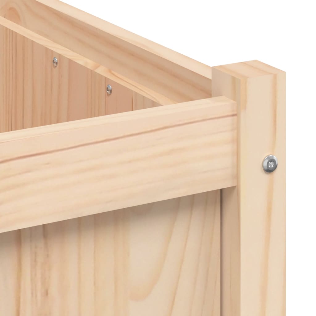 Jardinieră de grădină, 70x70x70 cm, lemn masiv de pin