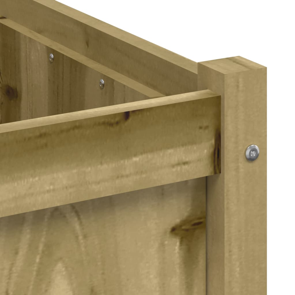 Jardinieră de grădină, 70x70x70 cm, lemn de pin impregnat