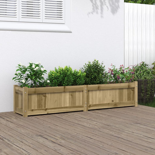 Jardinieră de grădină, 150x31x31 cm, lemn de pin tratat