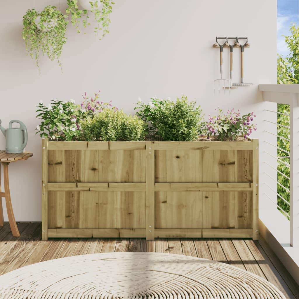 Jardinieră de grădină, 150x50x70 cm, lemn de pin impregnat