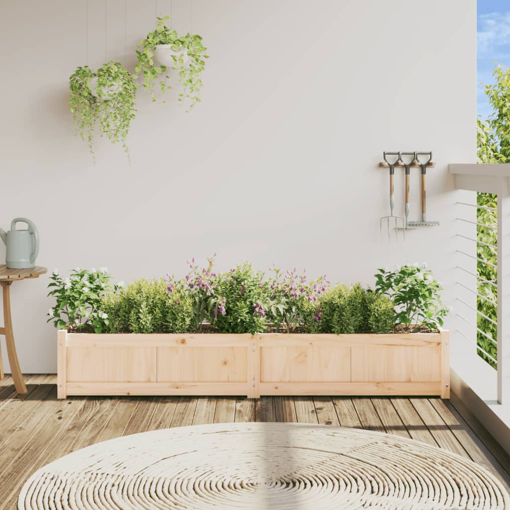 Jardinieră de grădină, 180x31x31 cm, lemn masiv de pin