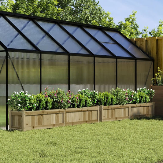 Jardiniere de gradina , 2 buc., lemn de pin impregnat