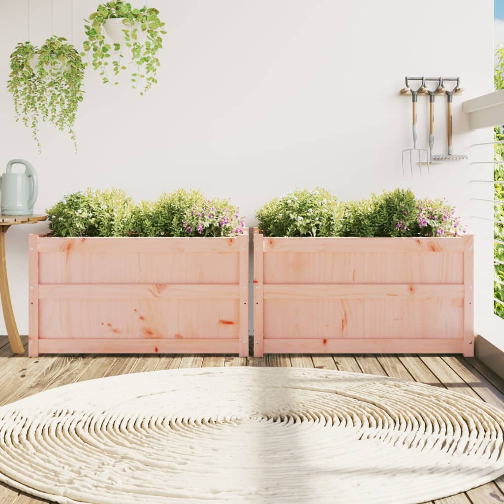 Jardiniere de grădină, 2 buc., lemn masiv douglas