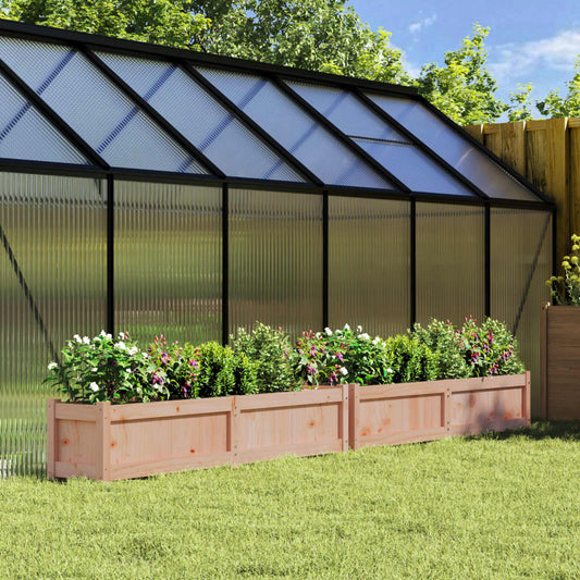 Jardiniere de grădină, 2 buc., lemn masiv douglas