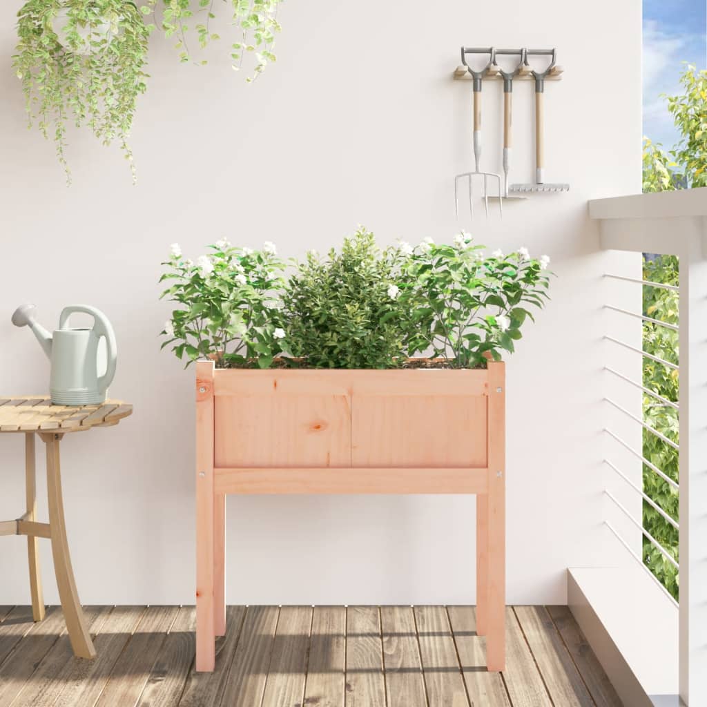 Jardinieră de grădină cu picioare 70x31x70cm lemn masiv Douglas
