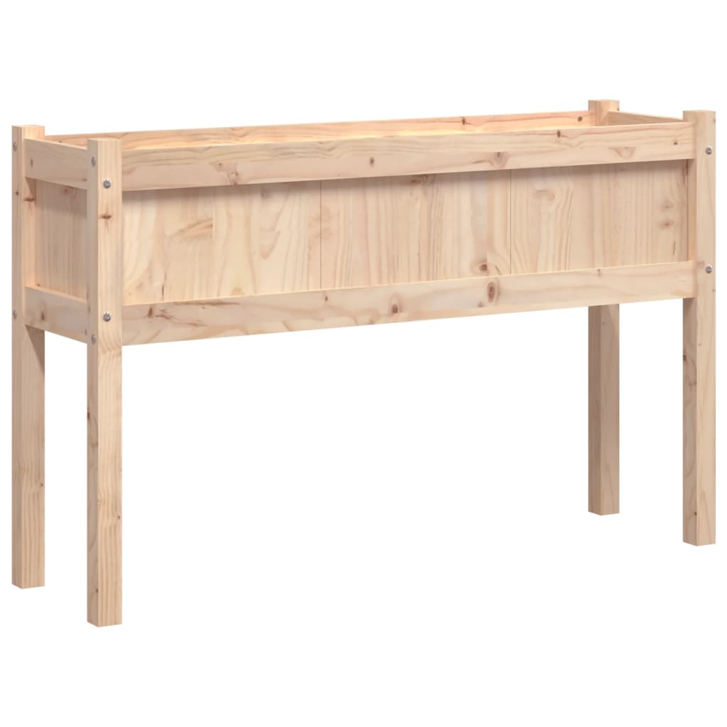 Jardinieră de grădină cu picioare 110x31x70cm lemn masiv de pin