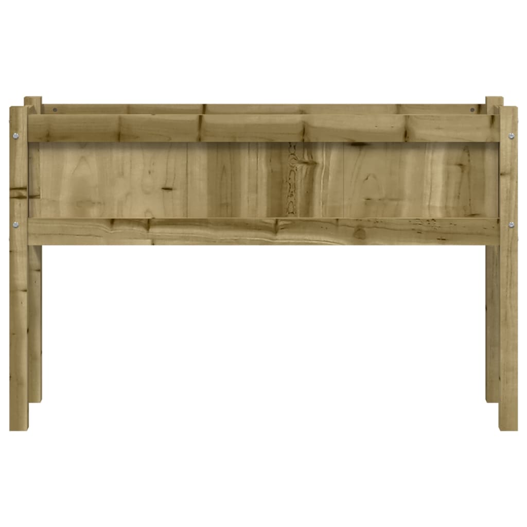 Jardinier de grădină cu picioare, 110x31x70 cm, lemn pin tratat