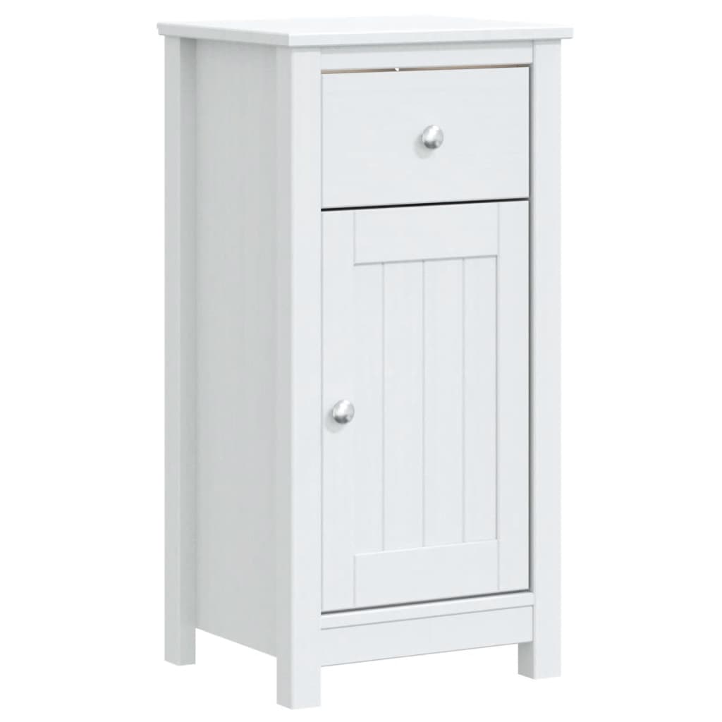 BERG bathroom cabinet, white, 40x34x80 cm, solid pine wood