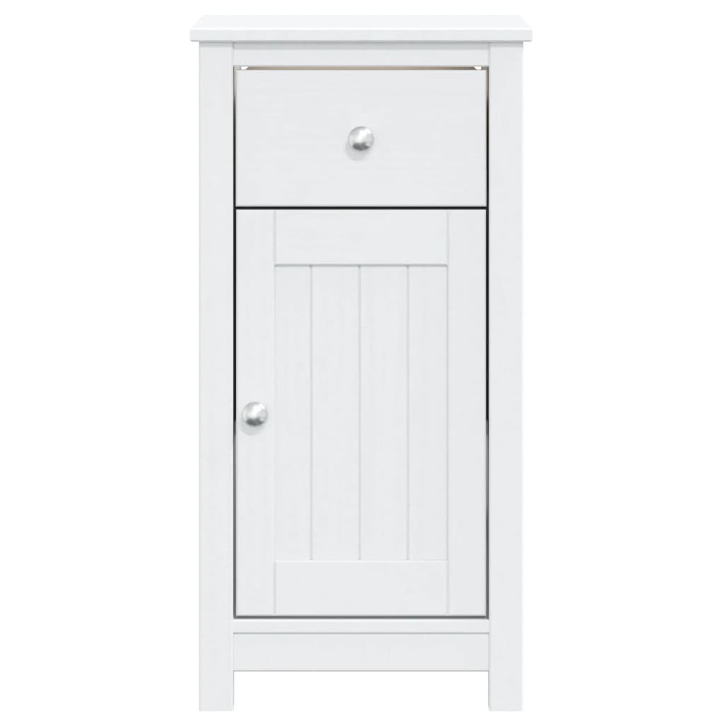 BERG bathroom cabinet, white, 40x34x80 cm, solid pine wood