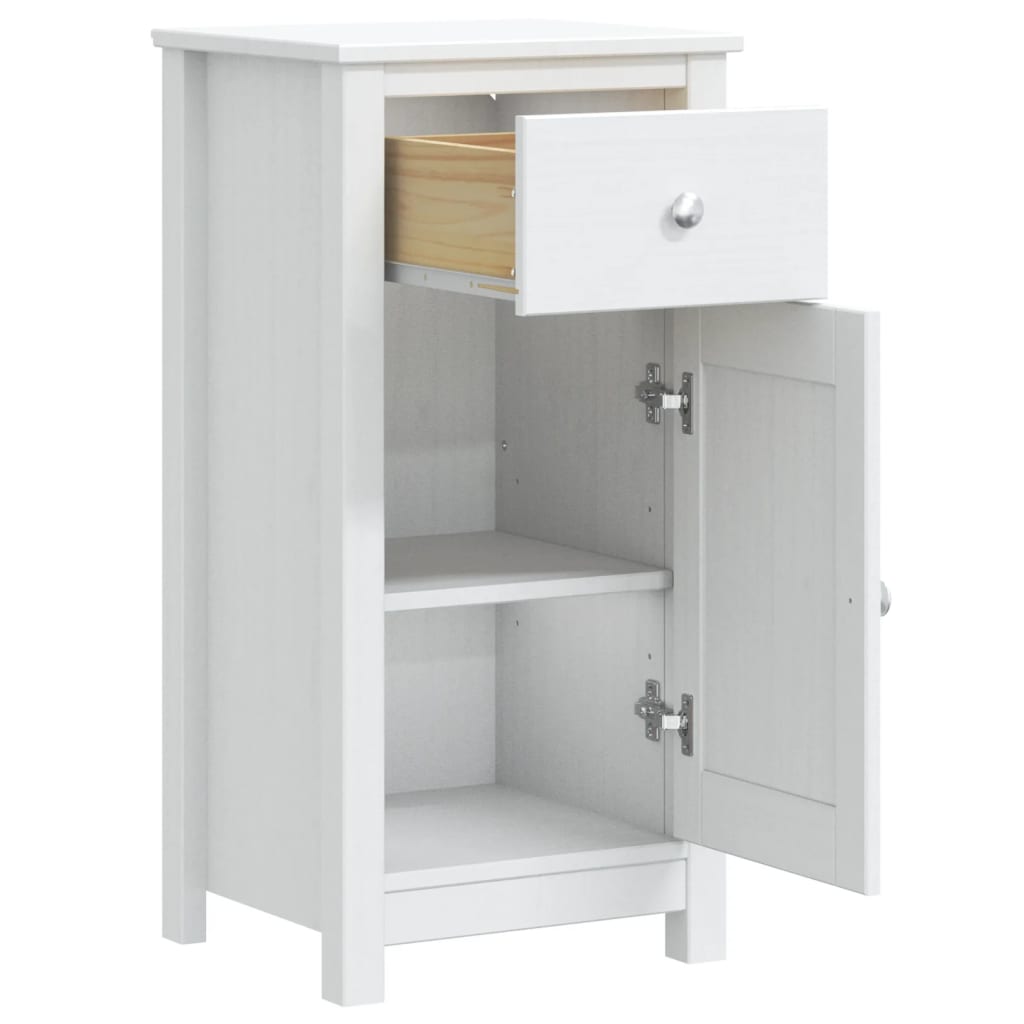 BERG bathroom cabinet, white, 40x34x80 cm, solid pine wood