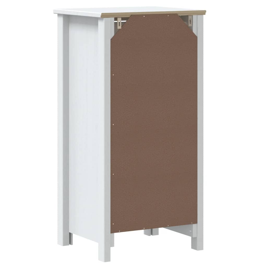 BERG bathroom cabinet, white, 40x34x80 cm, solid pine wood