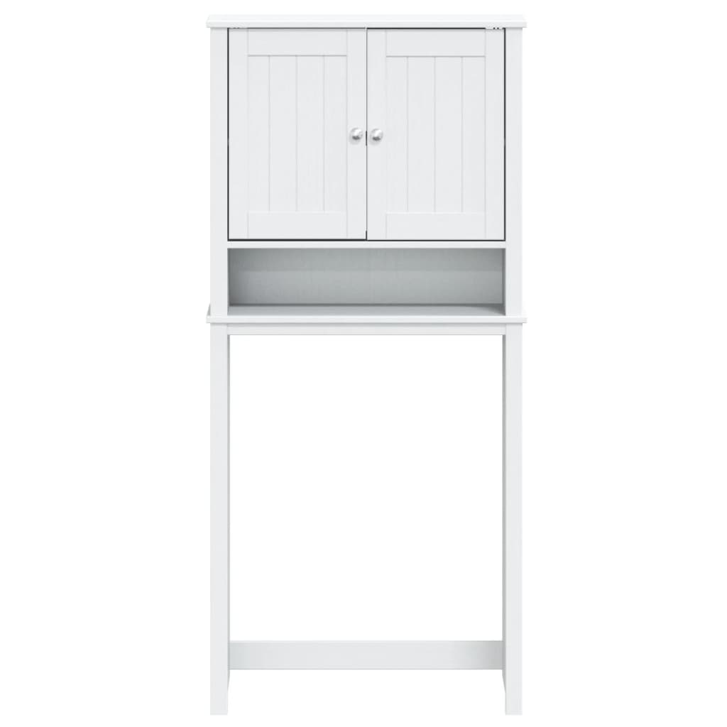 Washing machine cabinet "BERG" white 76x27x164.5 cm solid wood