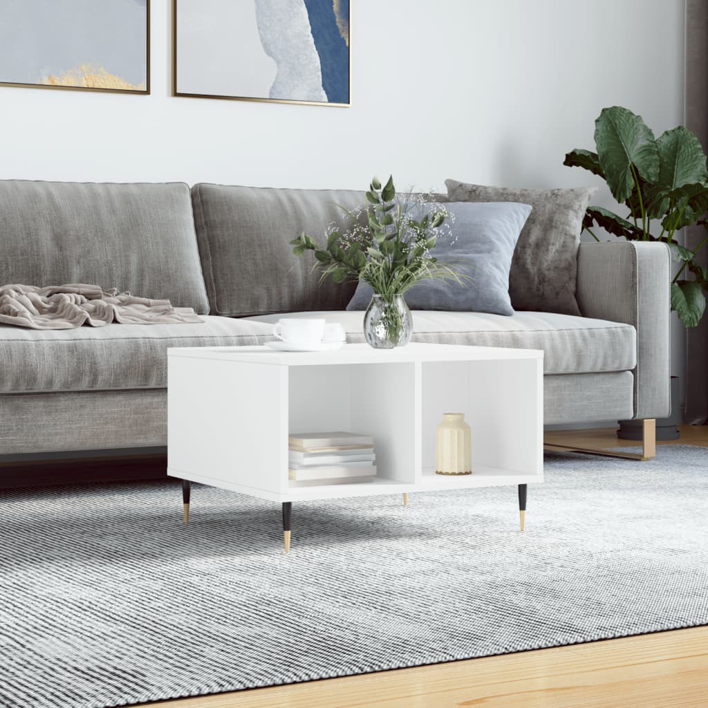 Coffee table, white, 60x50x36.5 cm, composite wood