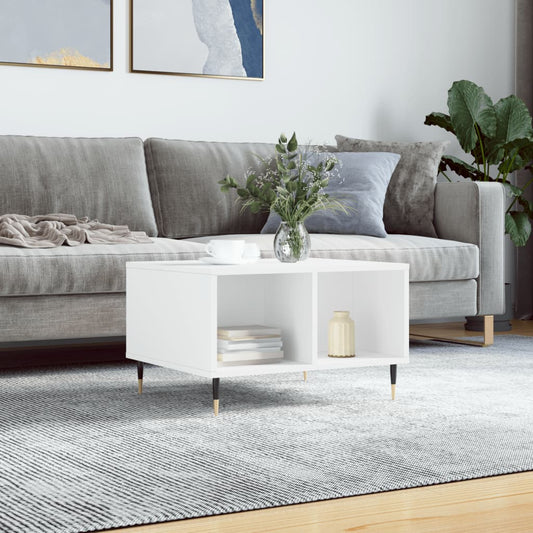 Coffee table, white, 60x50x36.5 cm, composite wood