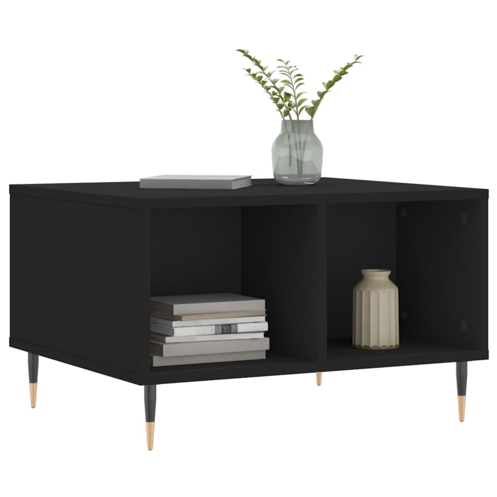 Coffee table, black, 60x50x36.5 cm, composite wood