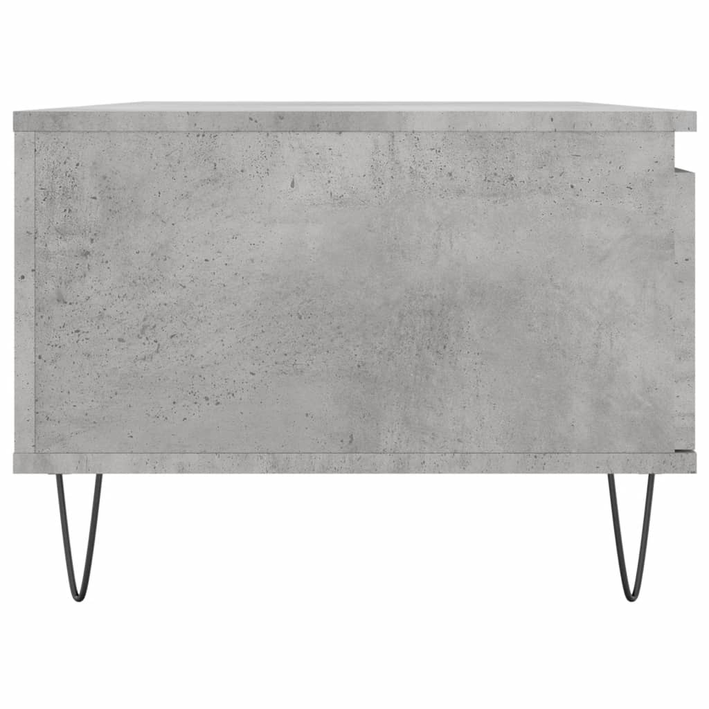 Coffee table, concrete grey, 90x50x36.5 cm, composite wood