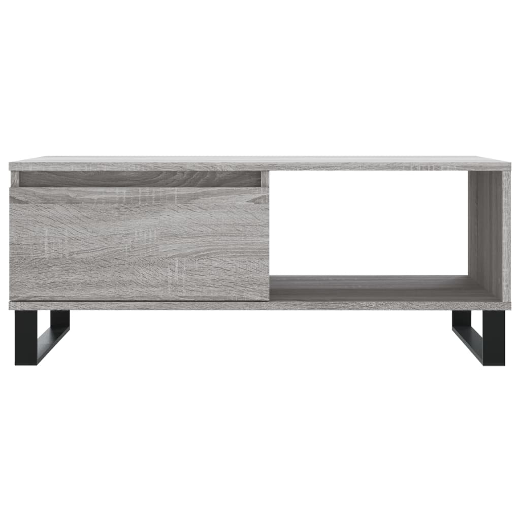 Coffee table, sonoma grey, 90x50x36.5 cm, processed wood