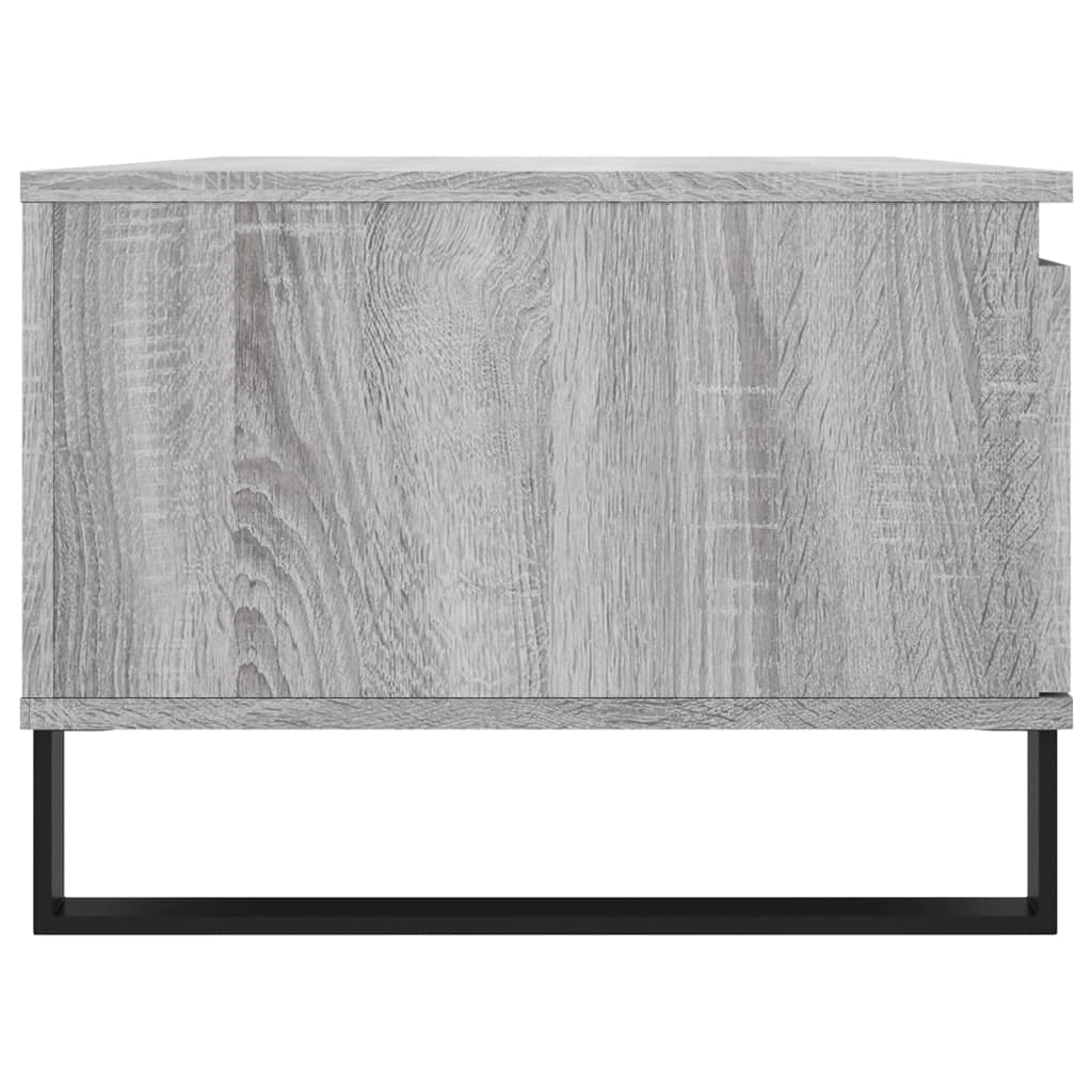 Coffee table, sonoma grey, 90x50x36.5 cm, processed wood