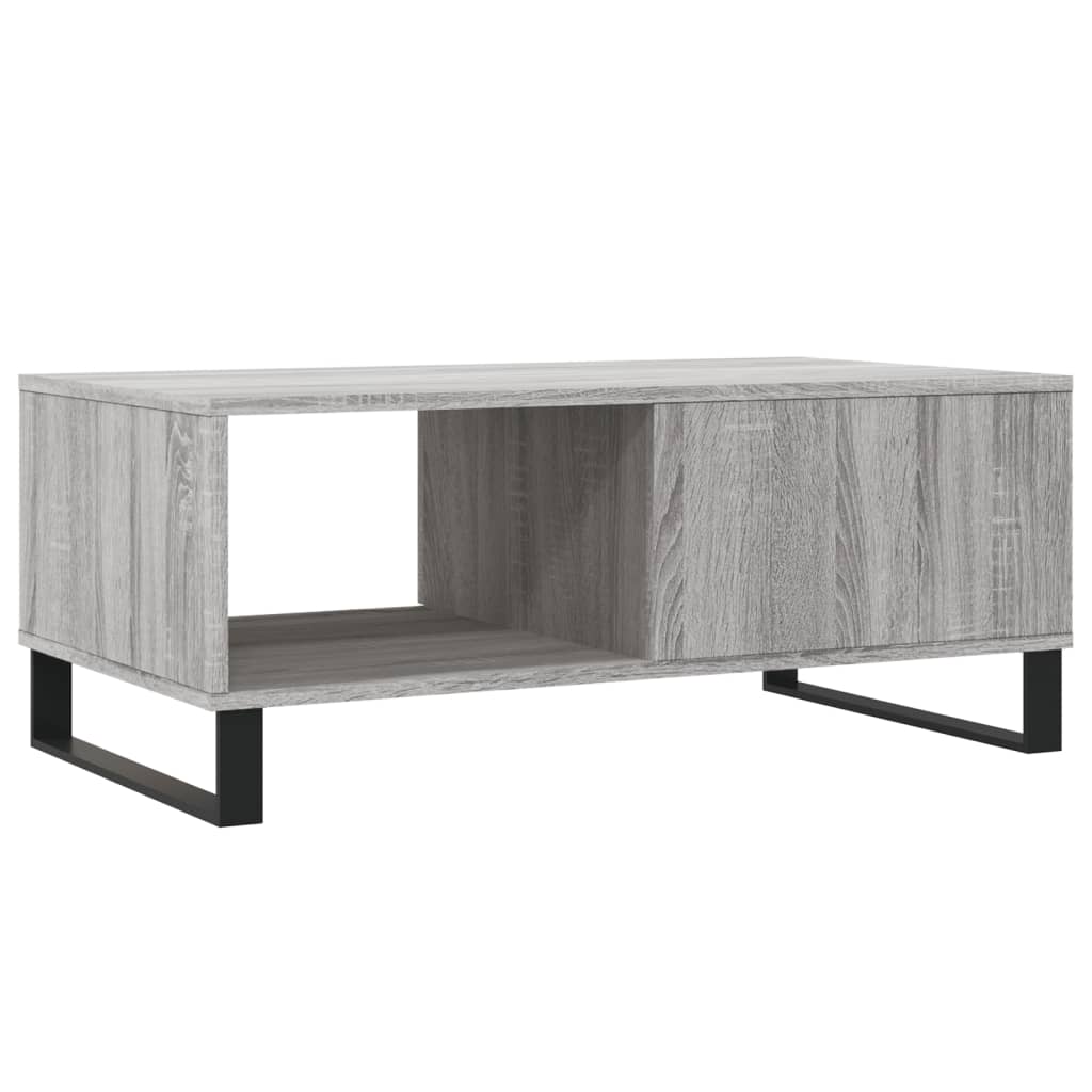 Coffee table, sonoma grey, 90x50x36.5 cm, processed wood