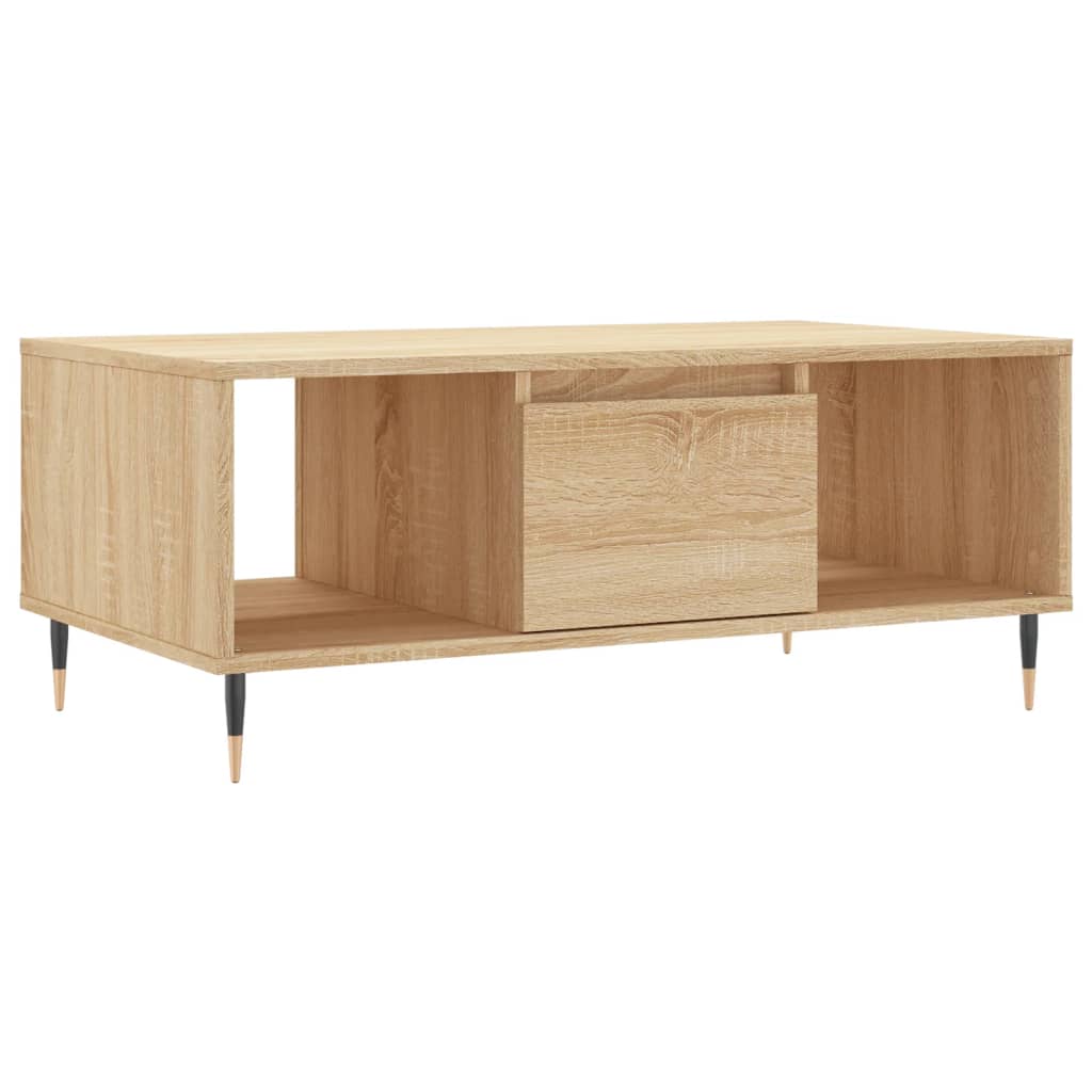 Coffee table, sonoma oak, 90x50x36.5 cm, composite wood