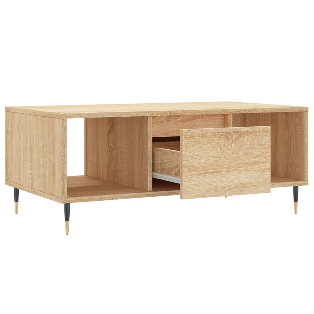Coffee table, sonoma oak, 90x50x36.5 cm, composite wood