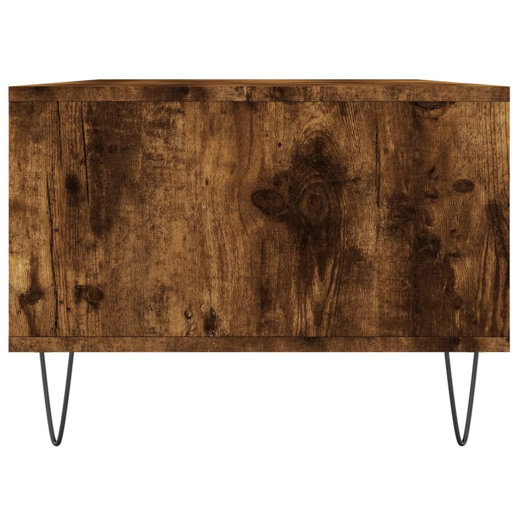Coffee table, smoked oak, 90x50x36.5 cm, processed wood