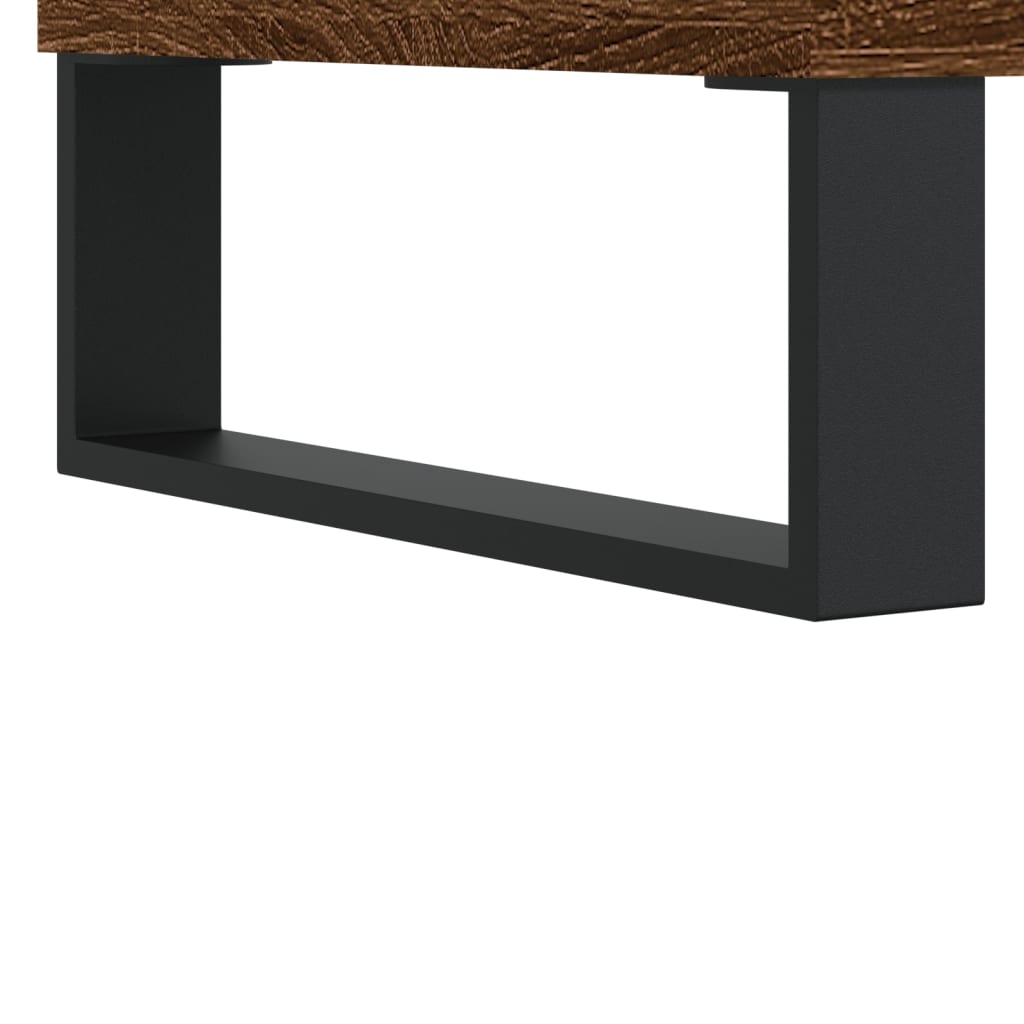Coffee table, brown oak, 90x50x36.5 cm, processed wood