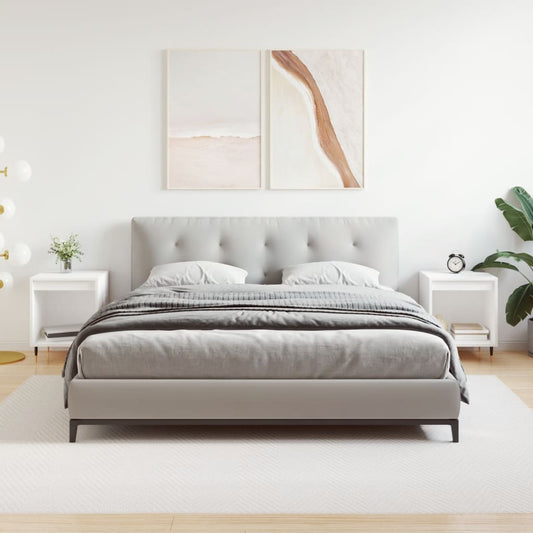 Bedside tables, 2 pcs., white, 40x35x50 cm, composite wood