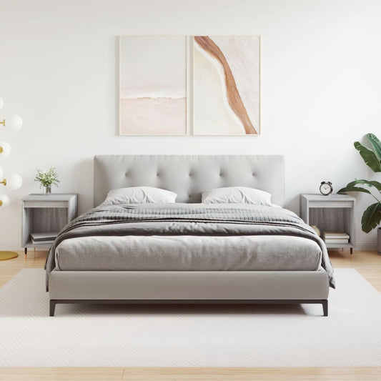 Bedside tables, 2 pcs., sonoma gray, 40x35x50 cm, composite wood