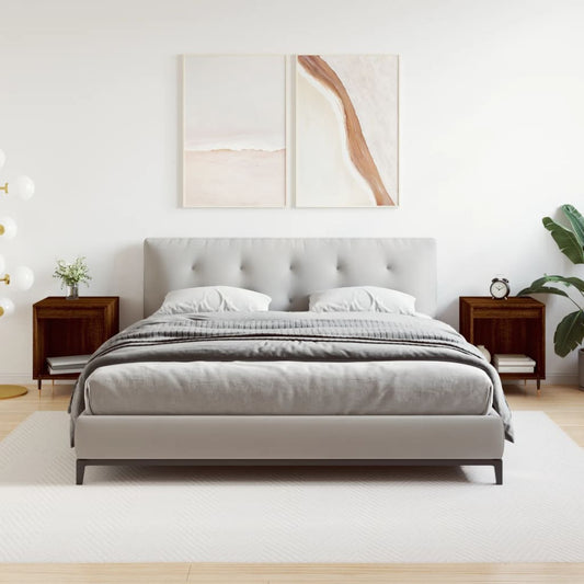 Bedside tables, 2 pcs., brown oak, 40x35x50 cm, composite wood